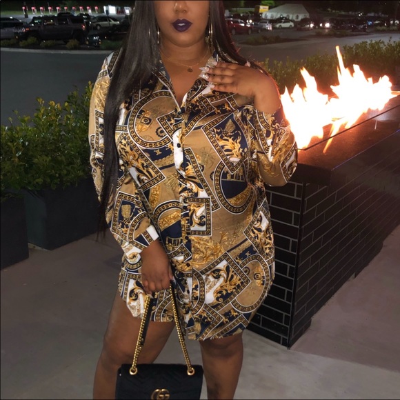 boohoo chain dress